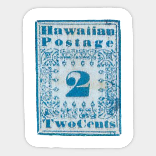 HAWAIIAN MISSIONARY STAMP 1851 Sticker by Cult Classics